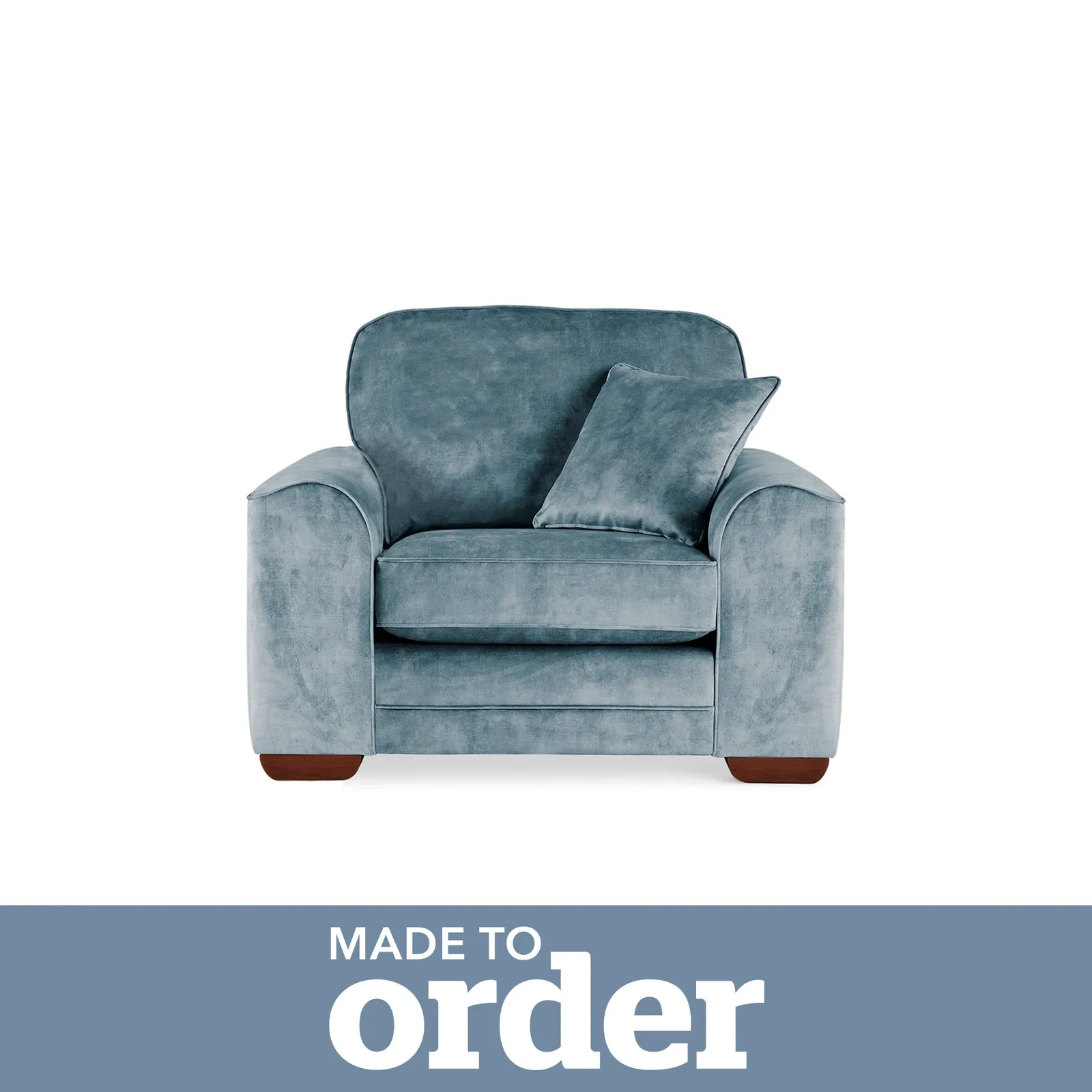 Morello Armchair Slub Velvet Blue