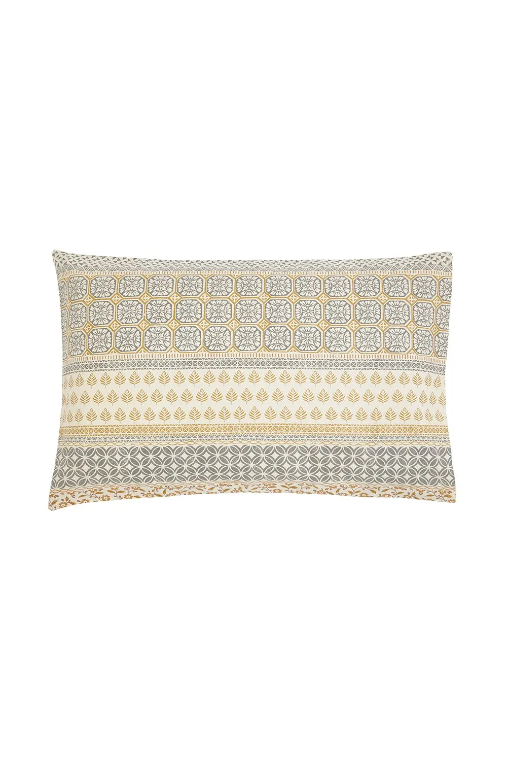 Helena Springfield 'Folk Stripe' Cotton Duvet Cover Set in Yellow 3