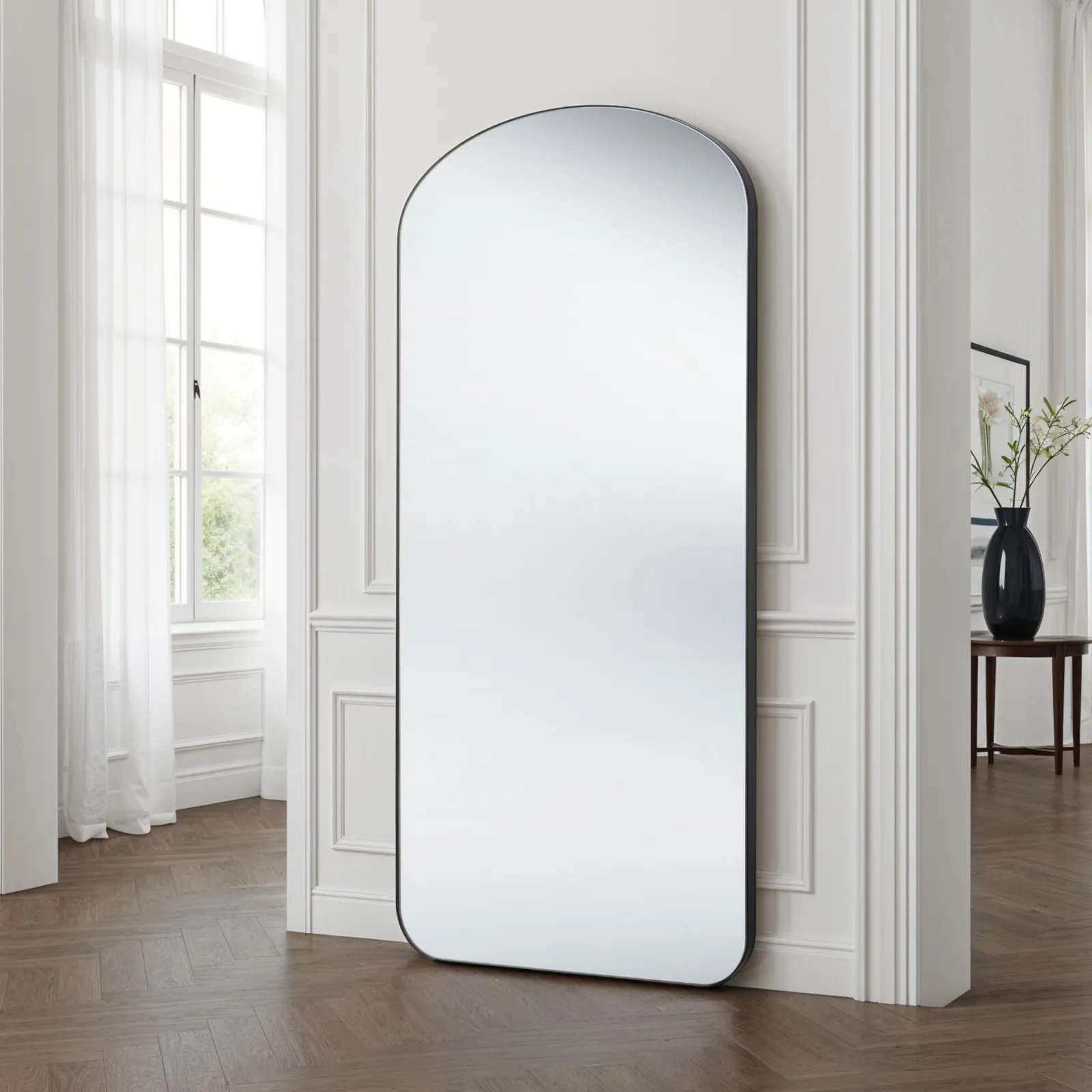 Yearn Mirrors Soho Curved Arch Full Length Mirror Black 4
