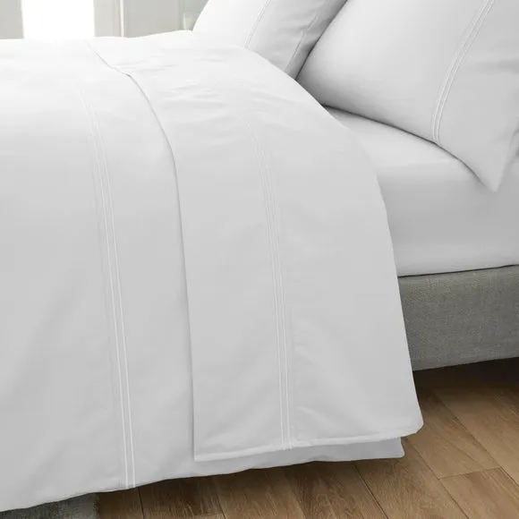 Dorma Egyptian Cotton Sateen 1200 Thread Count Flat Sheet 1