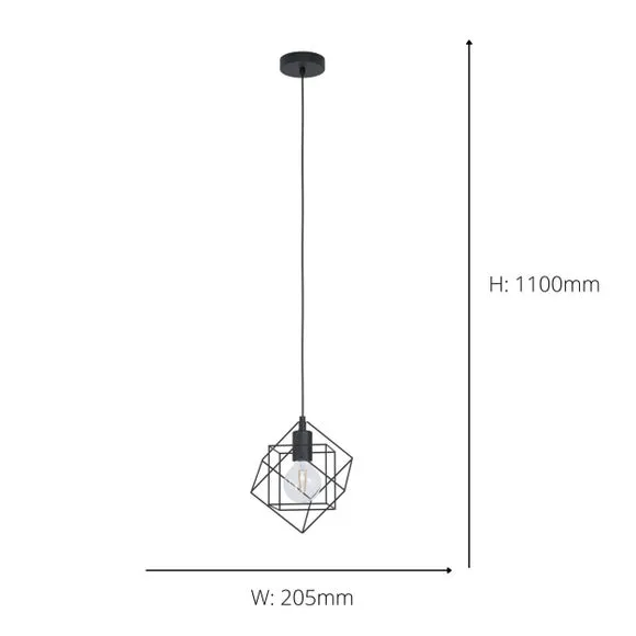 EGLO Straiton Modern Adjustable Pendant Light 4