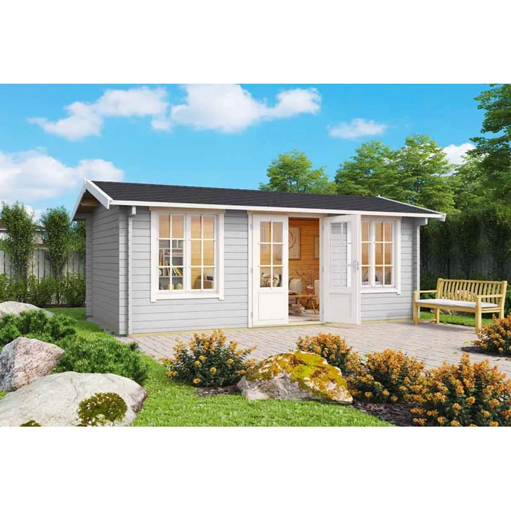 Lasita Maja Ltd Pembrokeshire 53-Log Cabin, Home Office - L540xW345.8xH239.4 cm in Brown 4