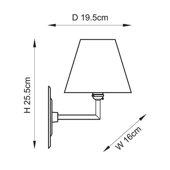 Vogue Prism Fern Angled Wall Light 6
