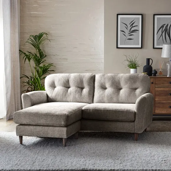 Sven Chunky Chenille Reversible Corner Chaise Sofa 3