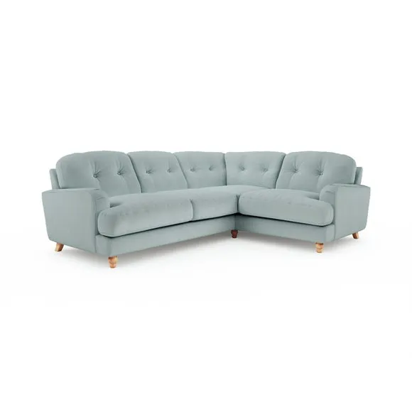 Martha Vintage Velvet Full Corner Sofa 6
