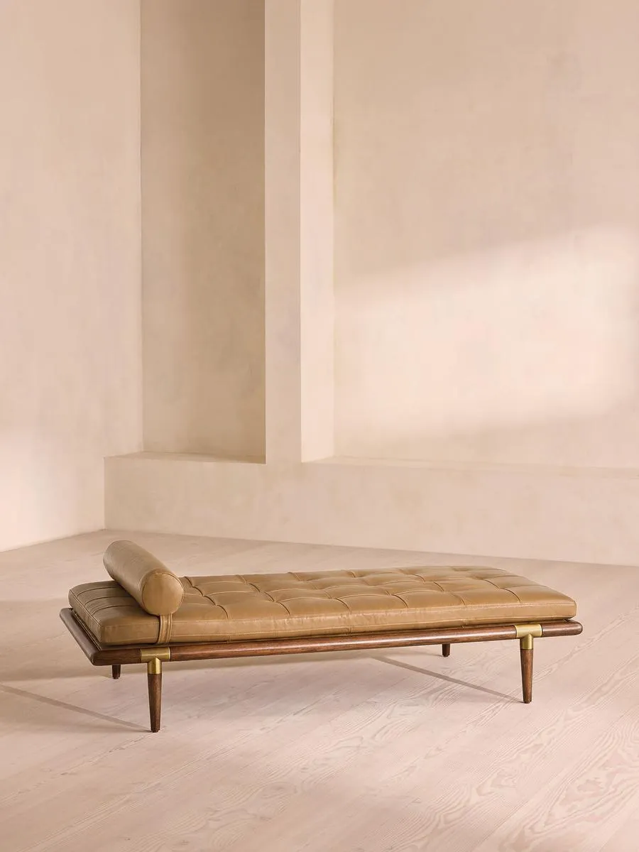 Theodore Daybed, Leather, Honey