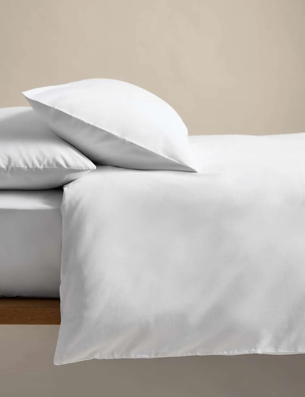 M&S Body Sensor™ Pure Cotton Bedding Set White
