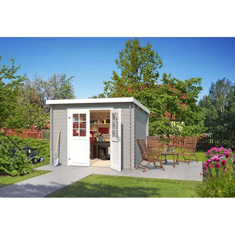 Lasita Maja Ltd San Jose 230-Log Cabin, Garden Room, Home Office L295xW268.7xH210.9cm in Light Brown 3
