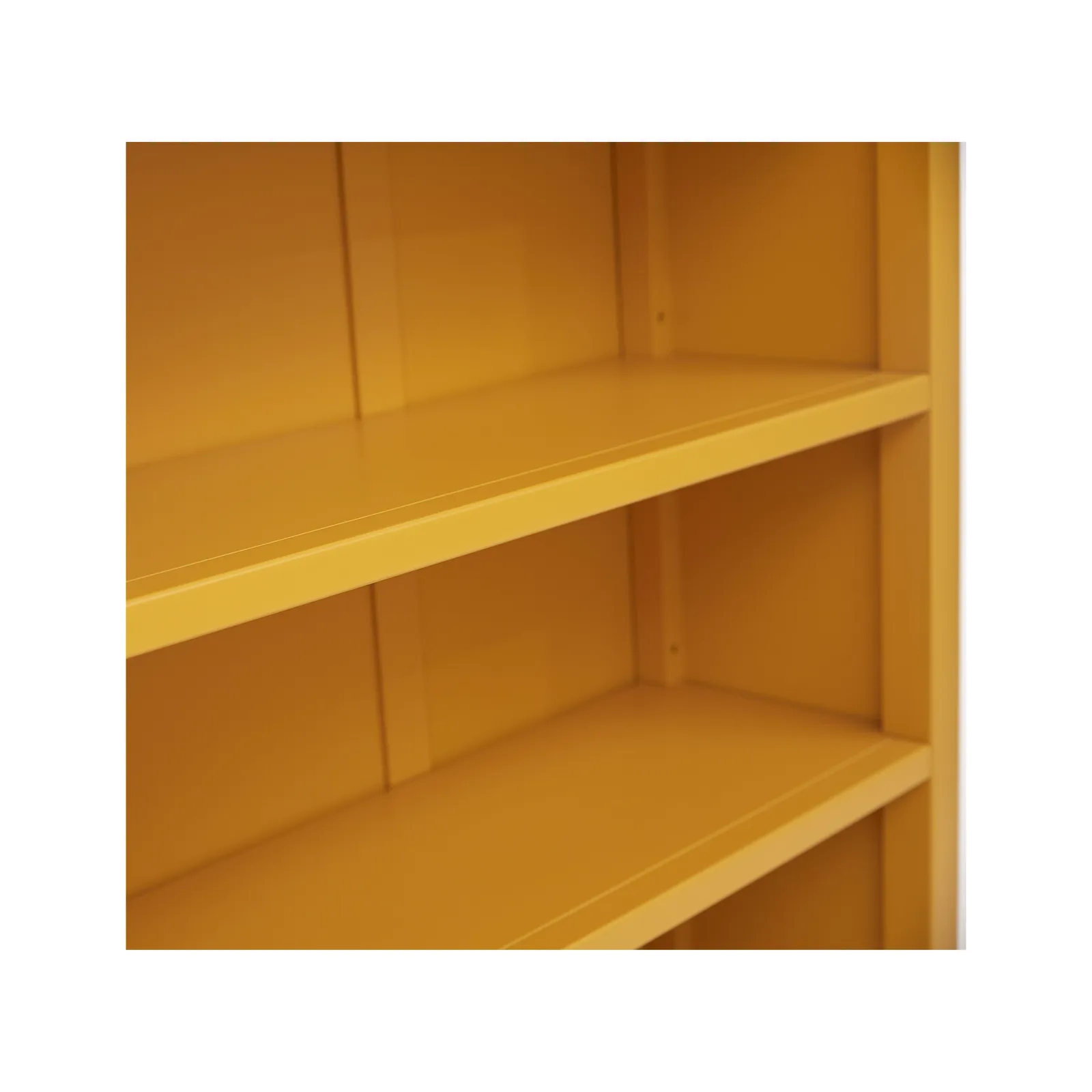 Cabinet Bits Palazzi 3 Tier Bookcase H97 W89 D25cm in Mustard 6