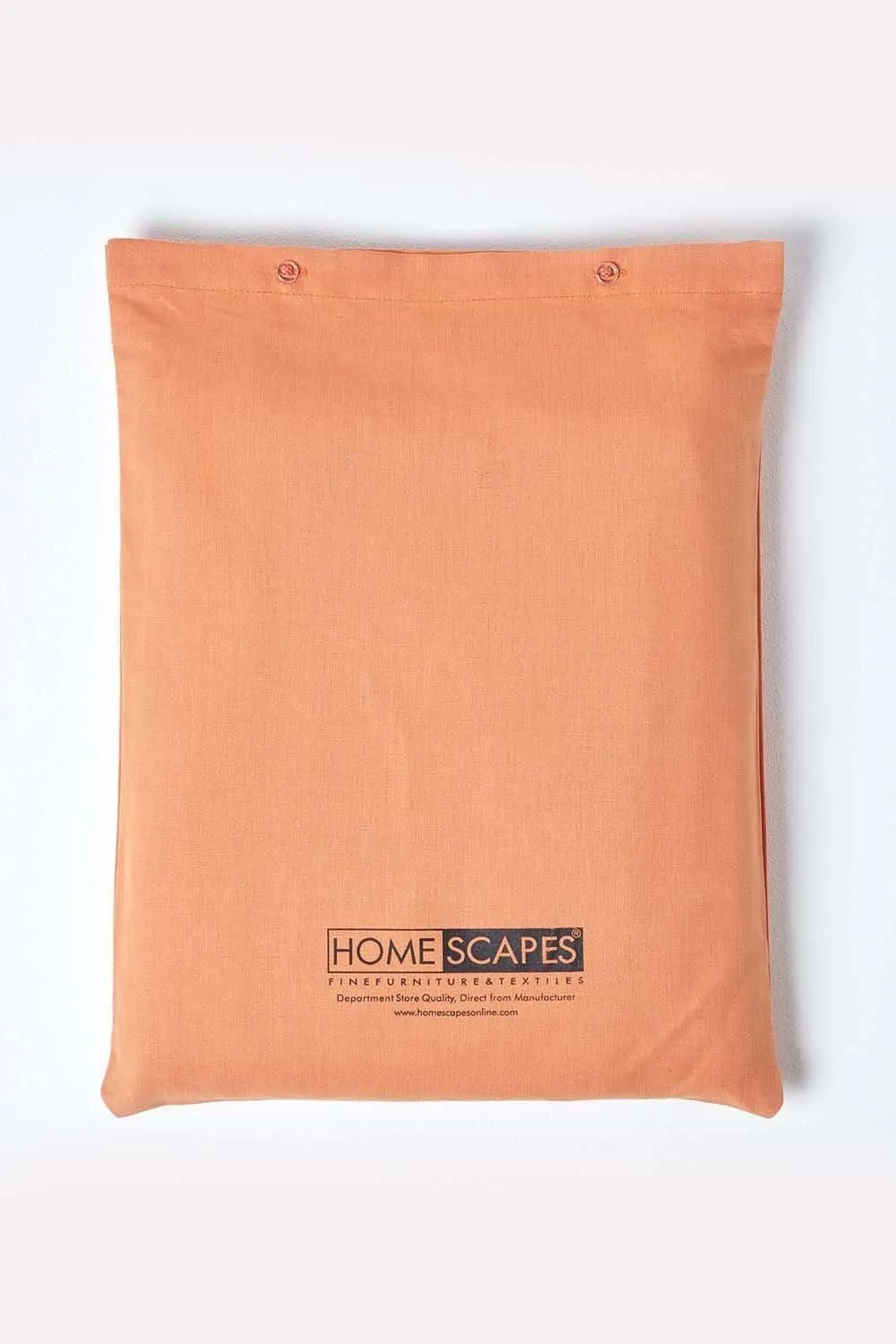Homescapes Luxury Soft Plain Linen Deep Fitted Sheet 18 inch Deep in Burnt Orange 6