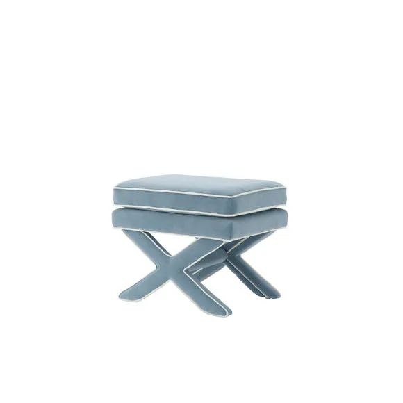 Rhode Velvet Footstool 3