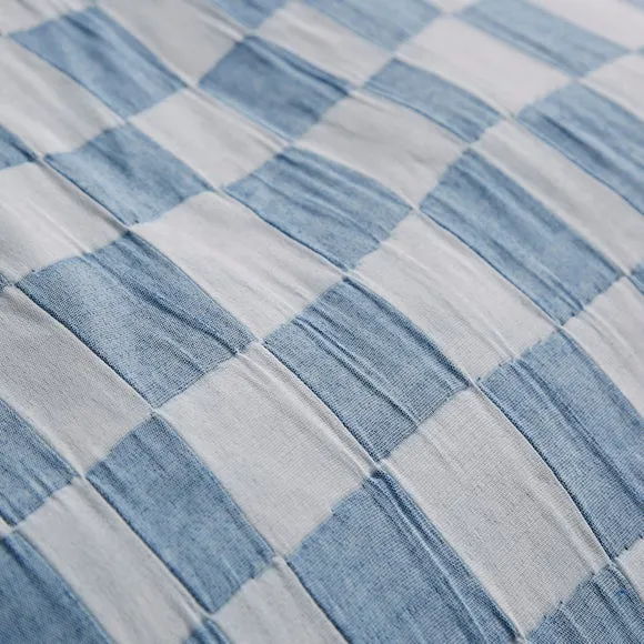Wavy Check Quilt Cover and Pillowcase Set 3