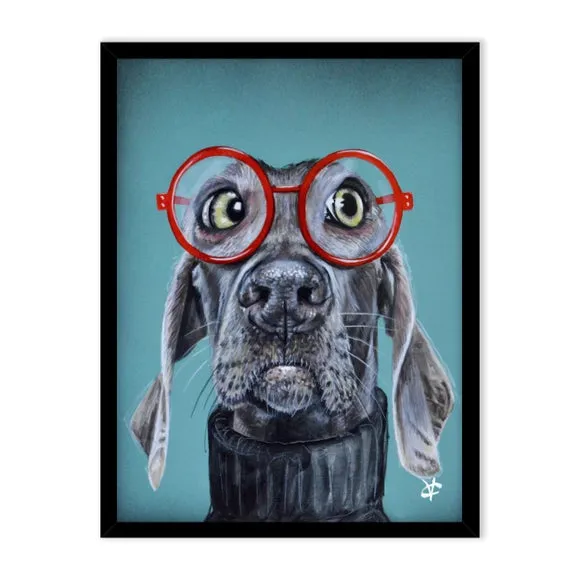Vincent the Weimaraner Framed Print 2