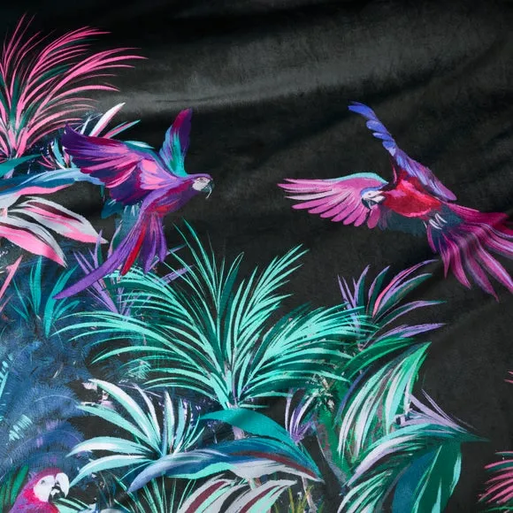 Tropical Bird Digi Velour Duvet Cover & Pillowcase Set 3