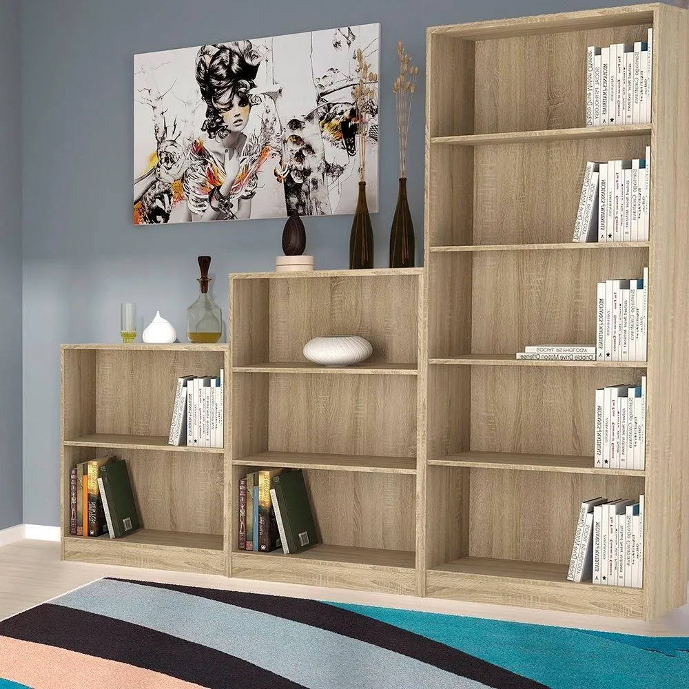 Furniture To Go 4 You Tall Wide Bookcase in Brown 3
