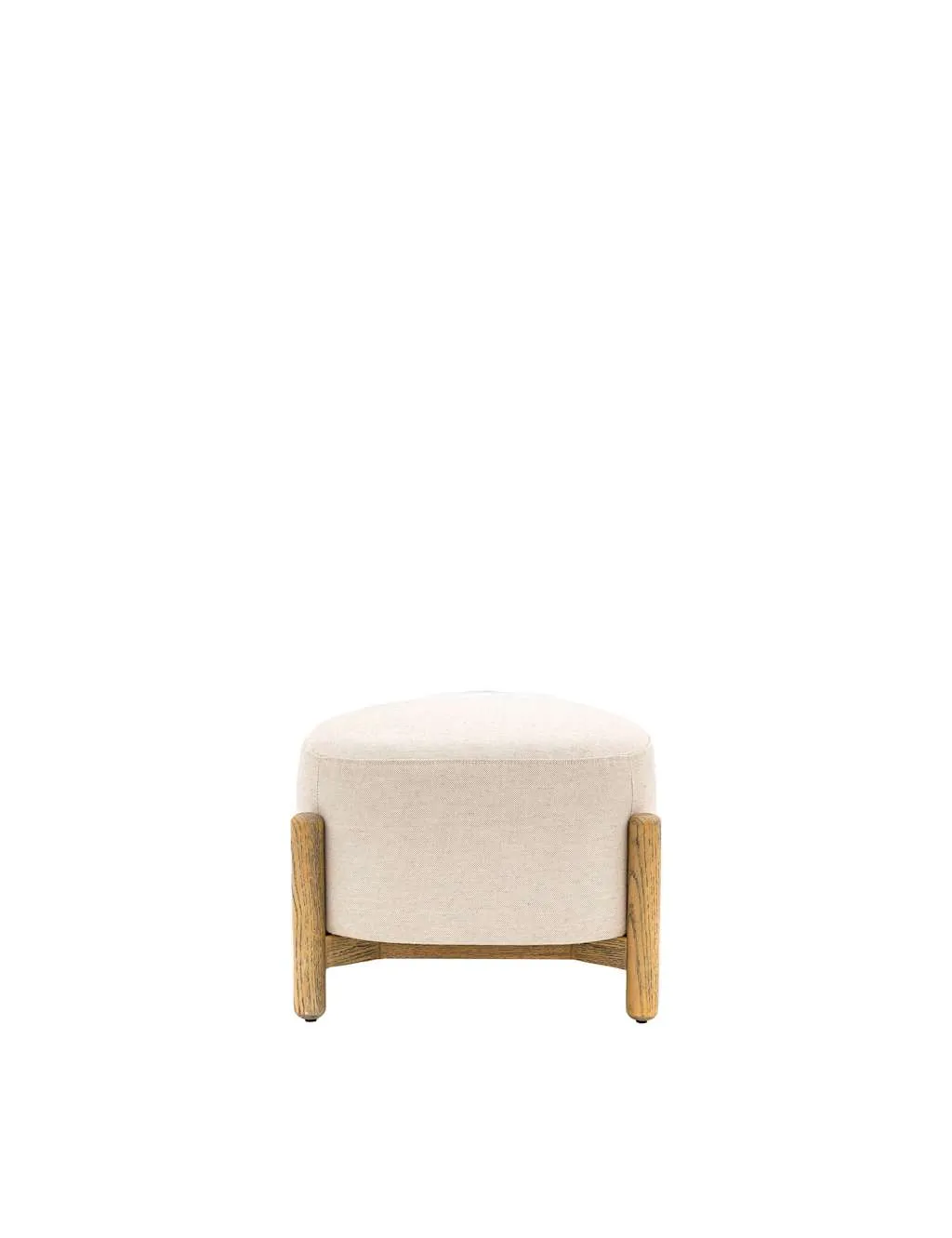 Gallery Direct Tindon Natural Footstool Light Cream