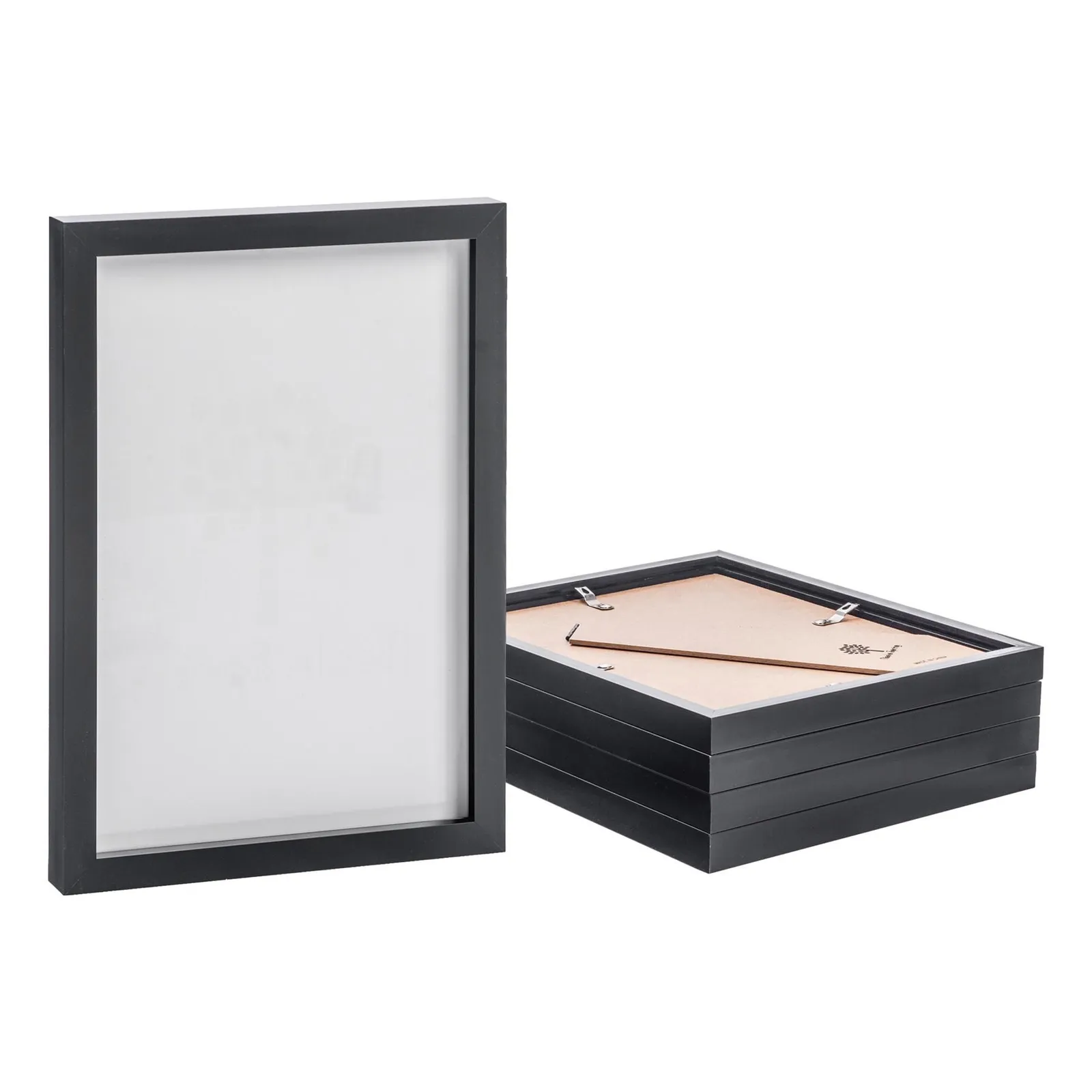 Nicola Spring Photo Frames - A4 (8" x 12") - Pack of 5 in Black 1