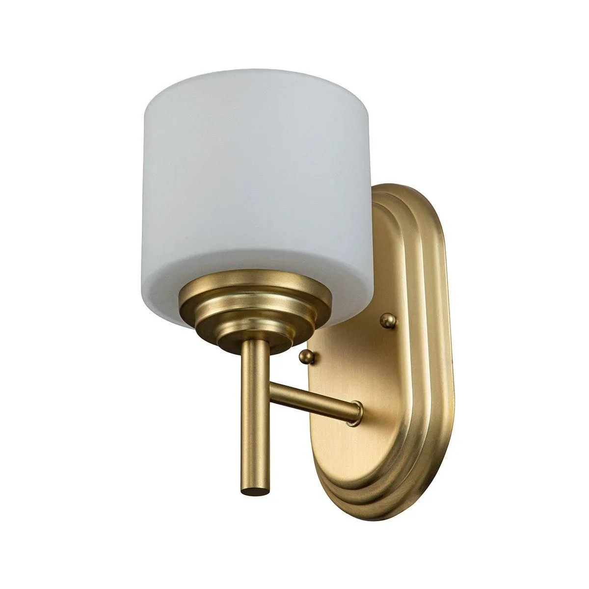 Netlighting Feiss Malibu Wall Lamp Brushed Brass IP44 in Yellow 2