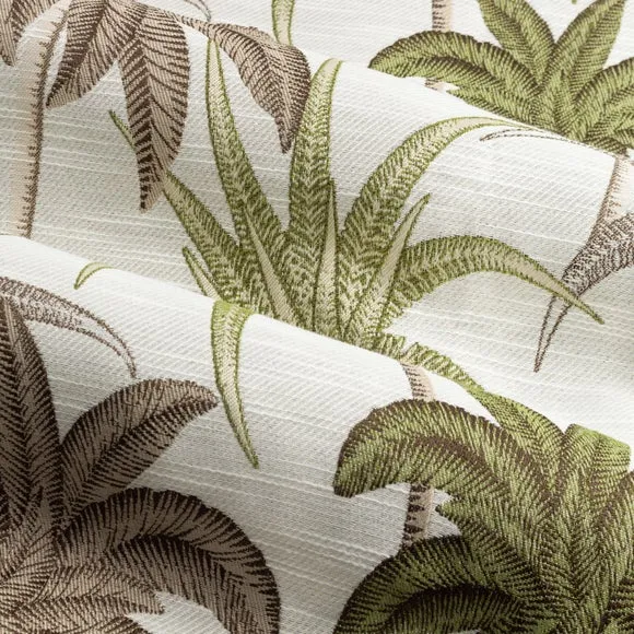Galapagos Green Eyelet Curtains 3