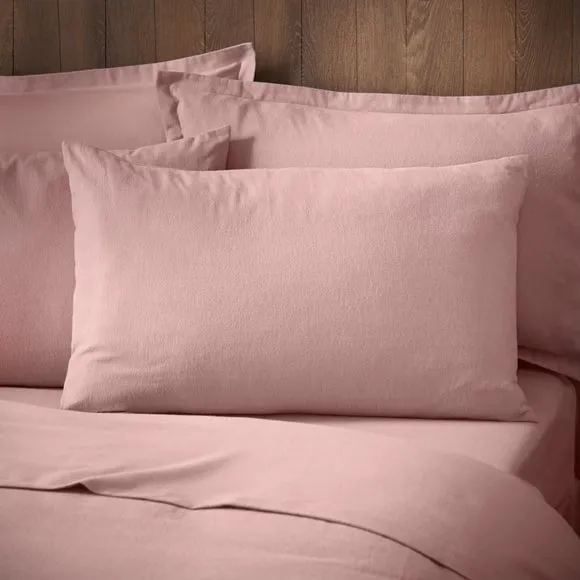 Soft & Cosy Luxury 100% Brushed Cotton Standard Pillowcase Pair