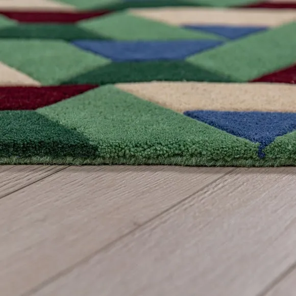 Connect Geometric Wool Rug 4