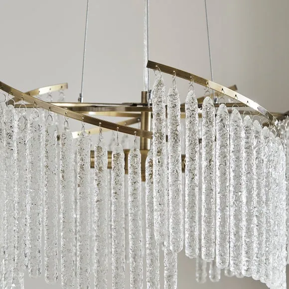 Spiralia 3 Light Glass Ceiling Light 3