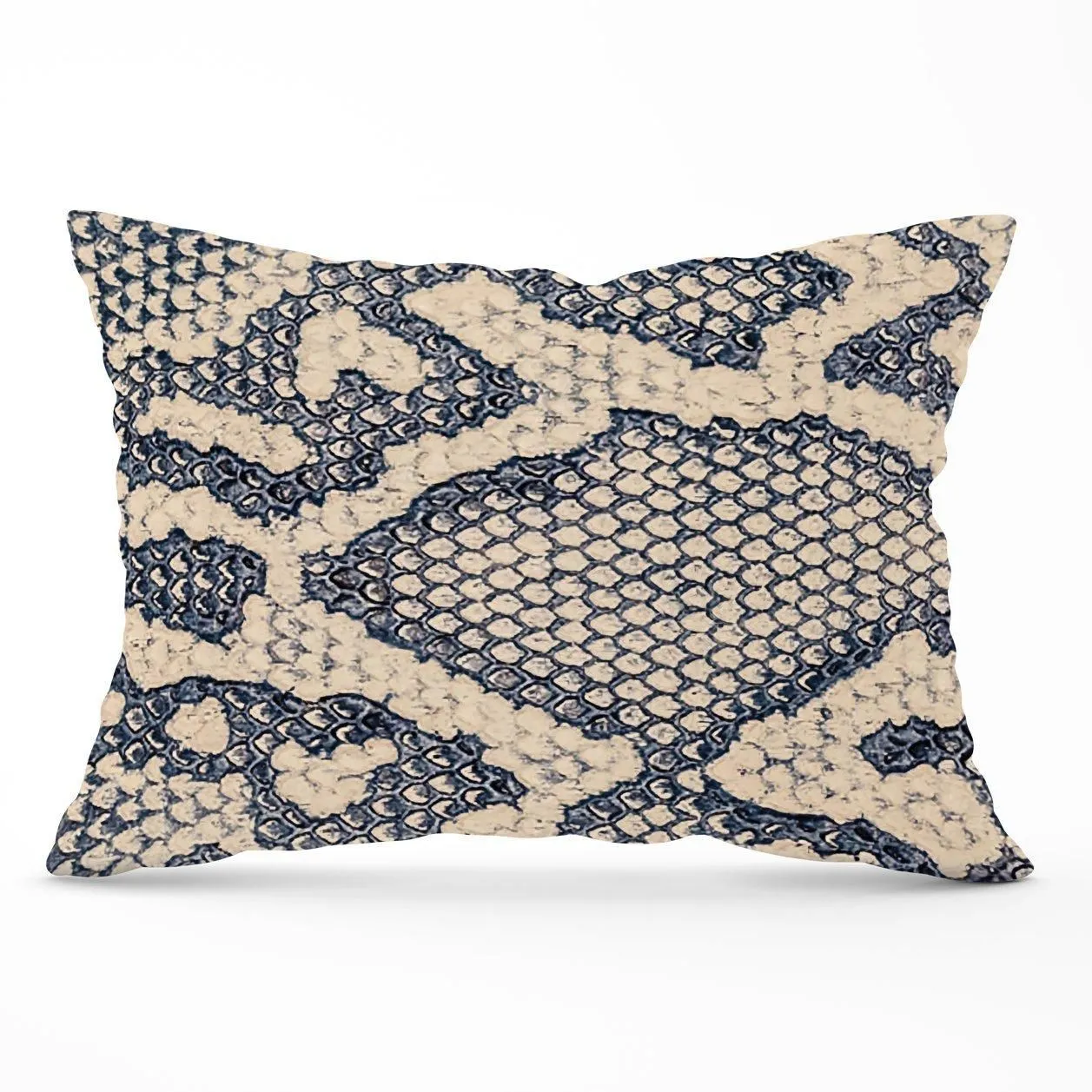 Warren Reed - Designer Snake Skin Cushions in Grey