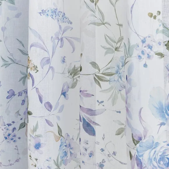 Nola Floral Sheer Slot Top Voile Panel 3
