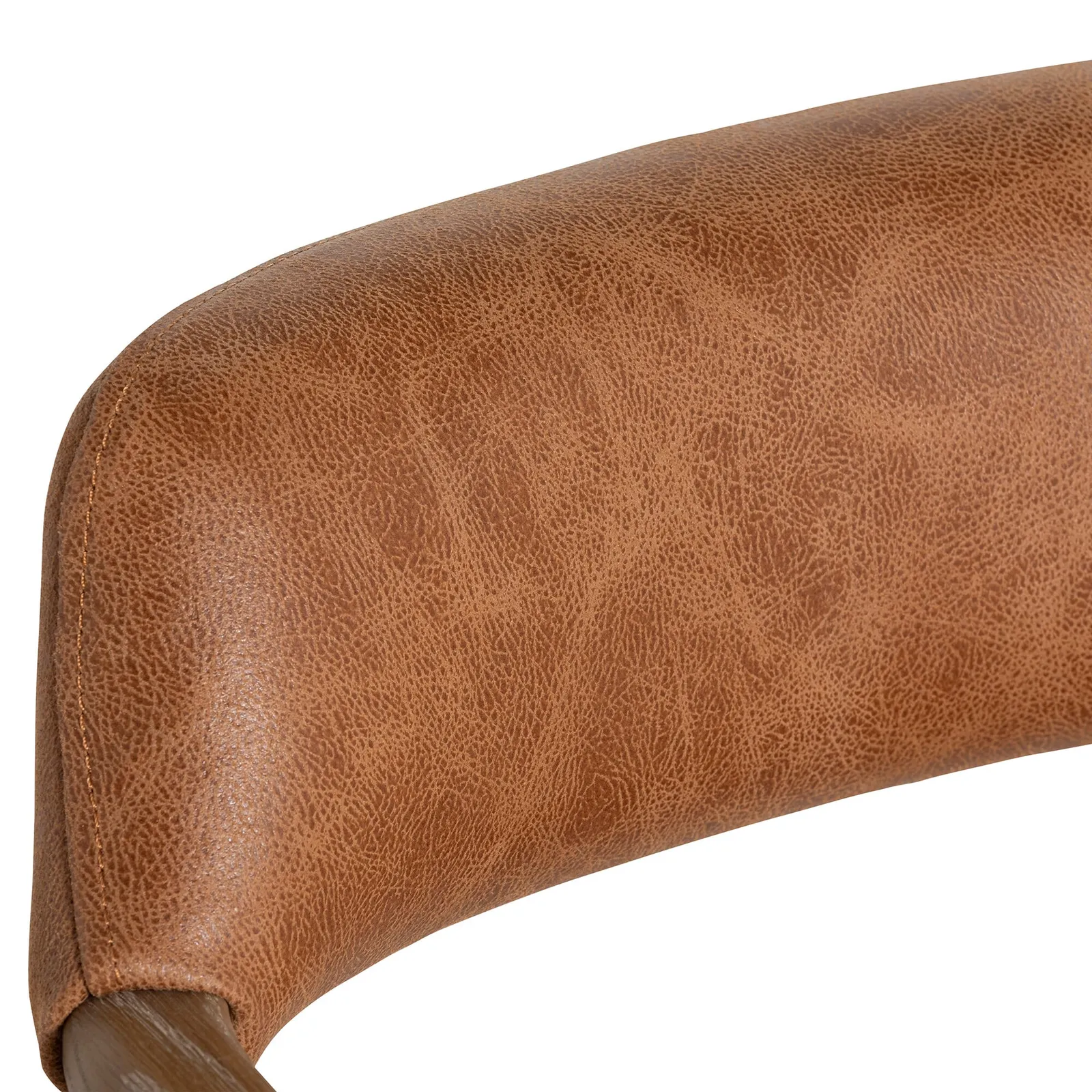 Ames Dining Chair With Arms, Brown Leather | Barker & Stonehouse 6