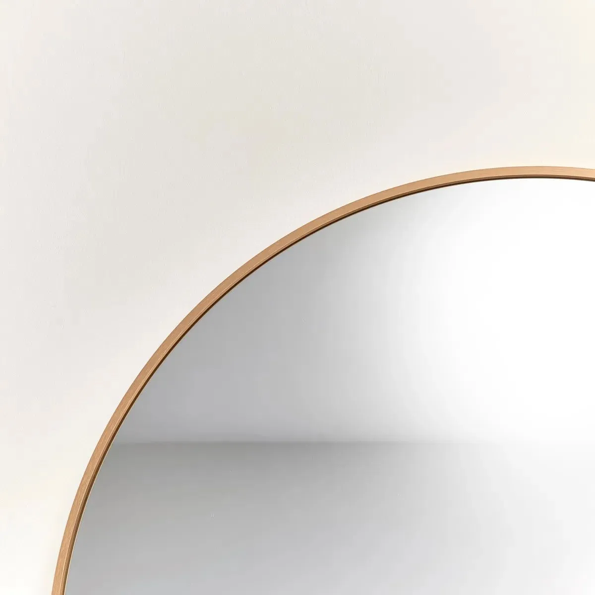 Melody Maison Large Antique Gold Arched Wall / Leaner Mirror - 180cm X 80cm in Metallic Gold 4