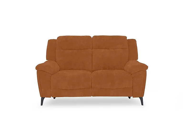 Panache Fabric 2 Seater Power Recliner Sofa with Power Headrests - Dexter Pumpkin