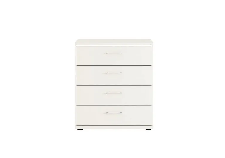 Oxford 4 Drawer Wide Chest - White