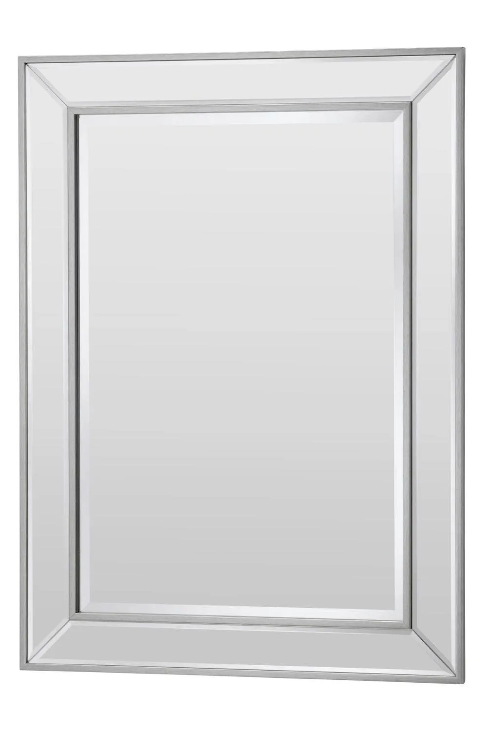 Yearn Mirrors Angled Wall Mirror Champagne 77x105cm in Metallic Silver 2