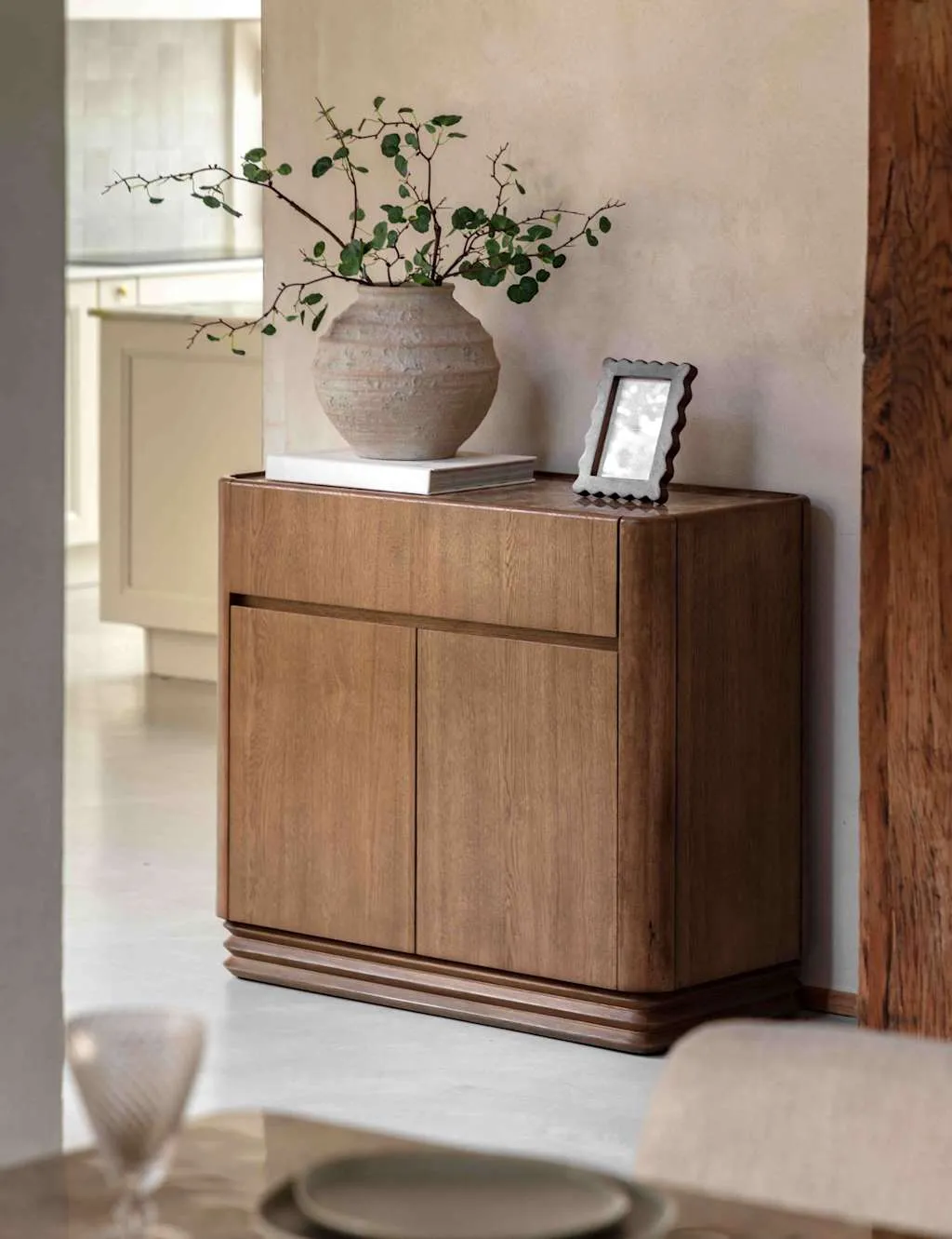 Gallery Direct Demsey 2 Door Small Sideboard Brown
