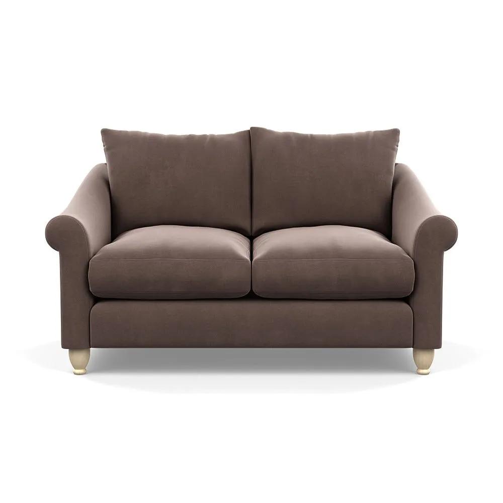Heal's Devon 2 Seater Sofa Smart Velvet Mouse Natural Feet