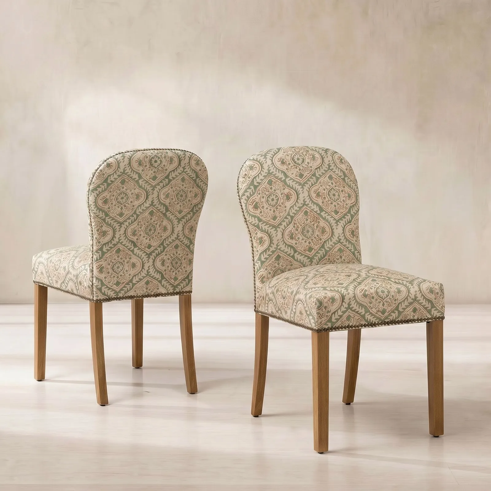 Gable X Linwood Dining Chair, Neutral Fabric | Barker & Stonehouse 1