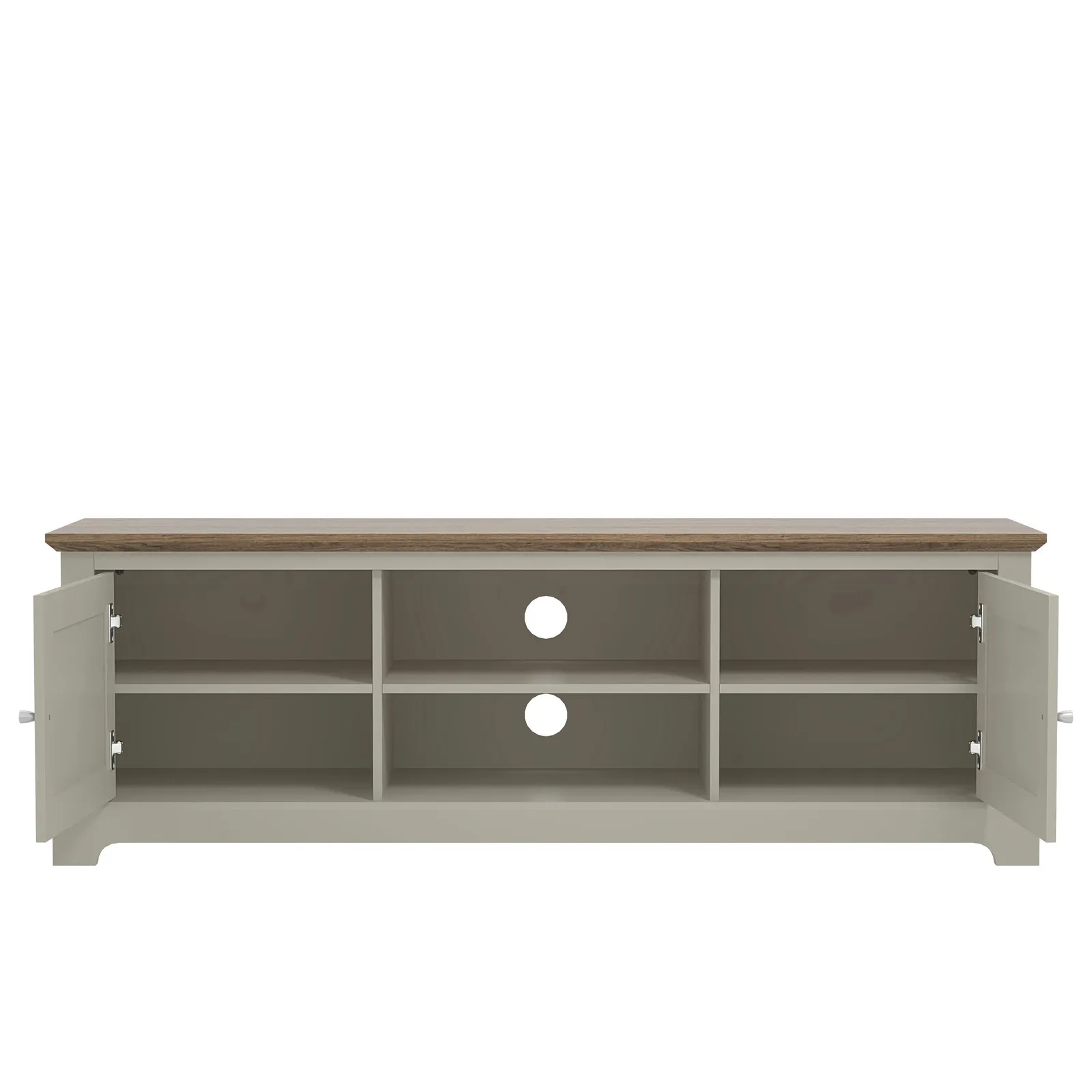 GFW Salcombe TV Unit in Light Grey 3