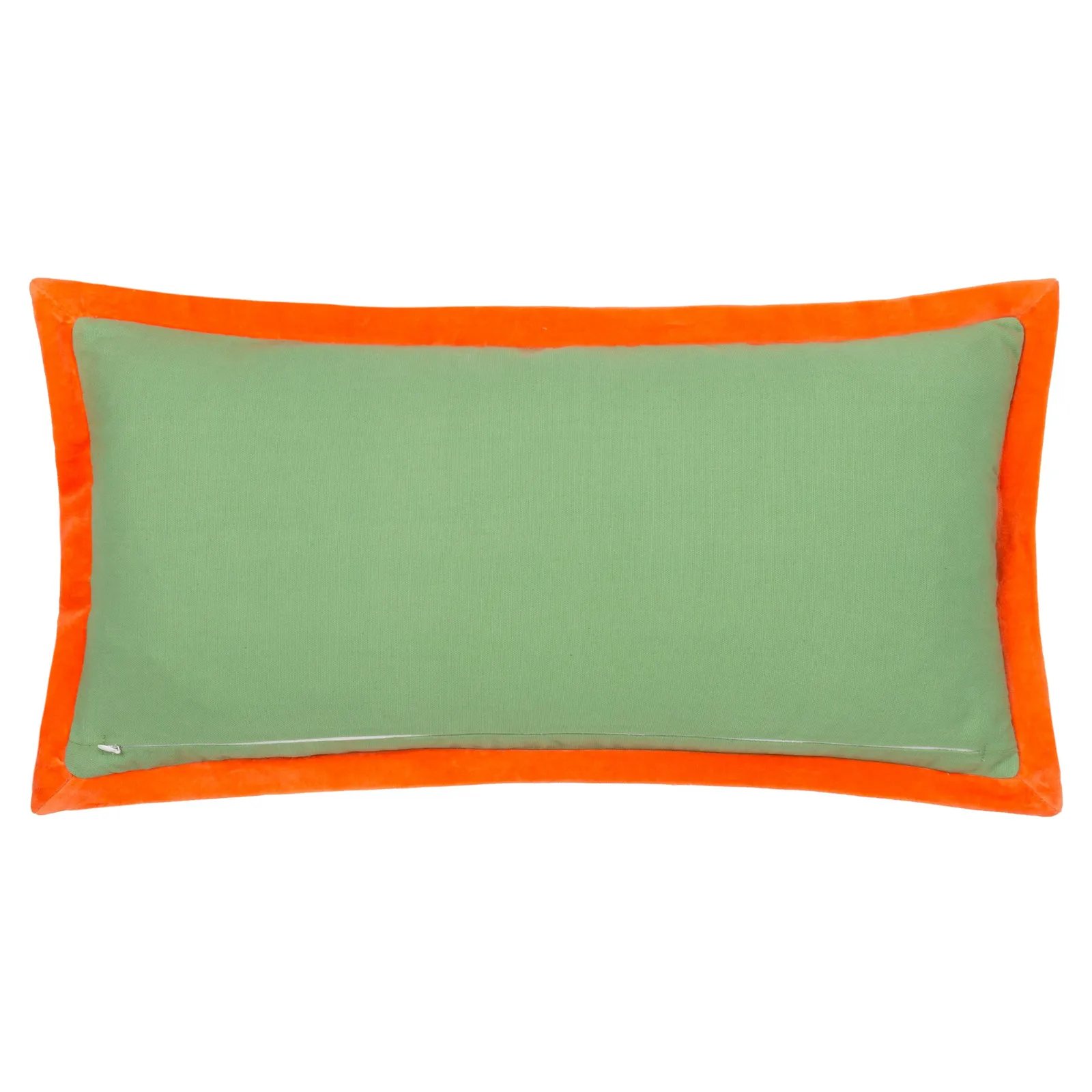 Paoletti Casa Abstract Embroidered Cushion in Green 3