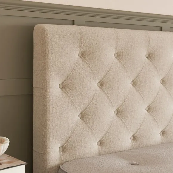 Emberly Chenille Bed Frame 5