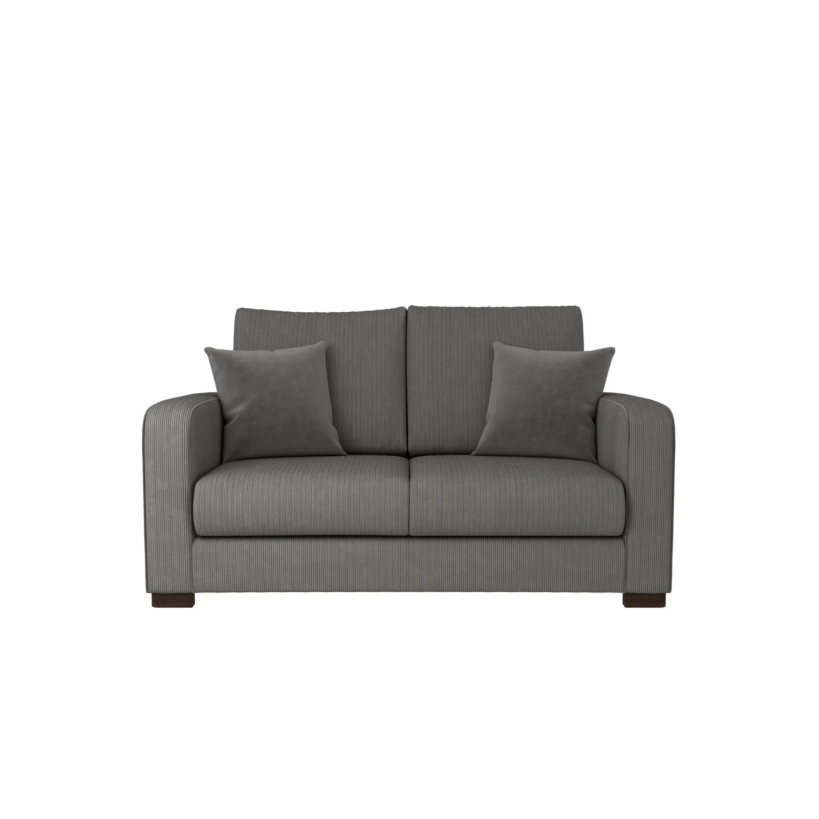 Carson Corduroy 2 Seater Sofa Grey
