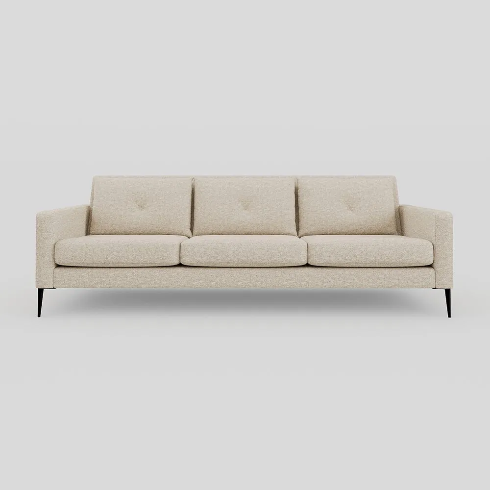 Heal's Brunel 4 Str Sofa Tassuta Oatmeal Black Feet