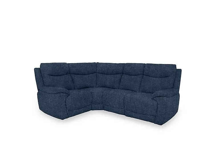 Sloane Fabric Small Left Hand Facing Corner Sofa - Anivia Blue - Sofas and Armchairs - In Time for Christmas