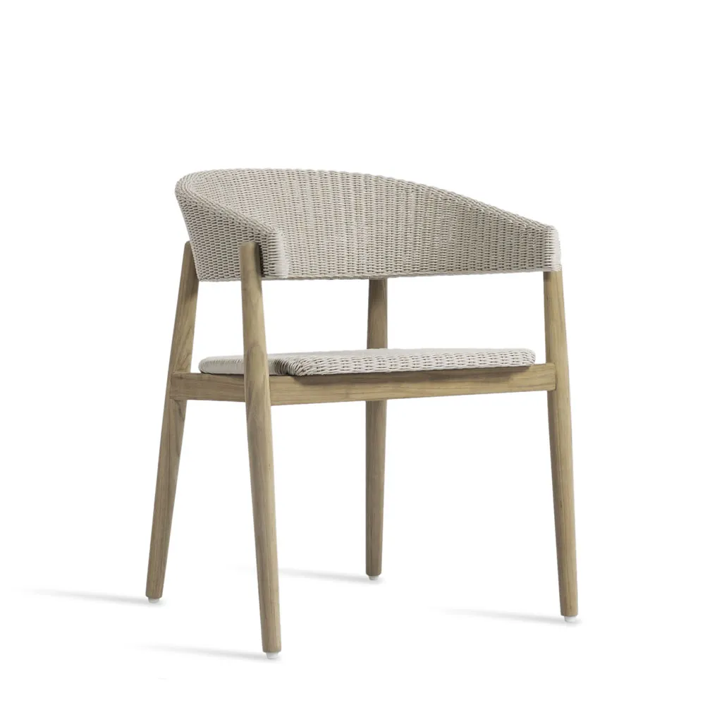 Vincent Sheppard Mona Outdoor Dining Chair Teak Old Lace