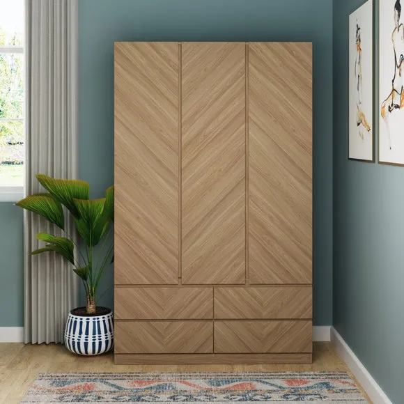 Taranto Triple 4 Drawer Wardrobe 1