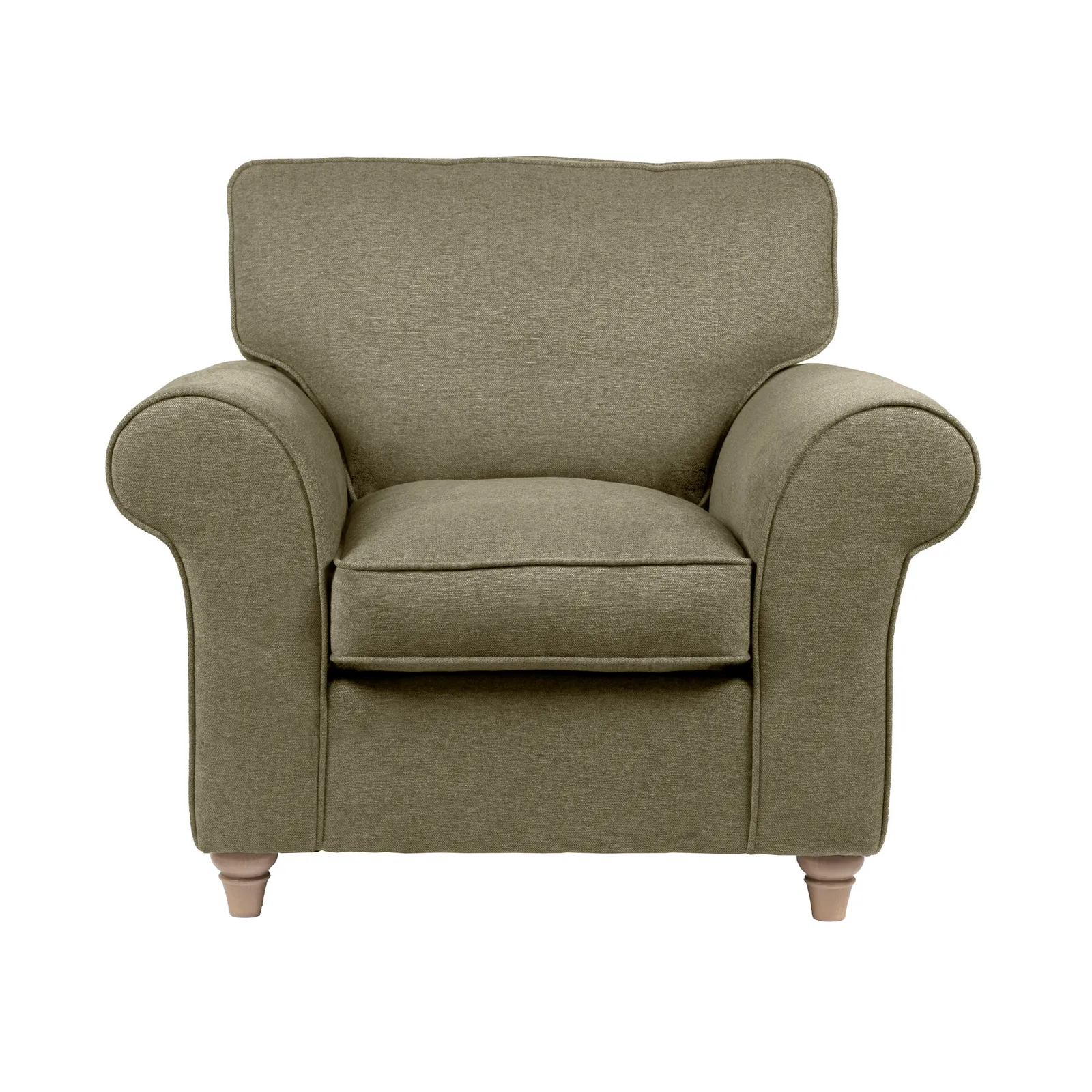 Rosa Fabric Armchair Beige