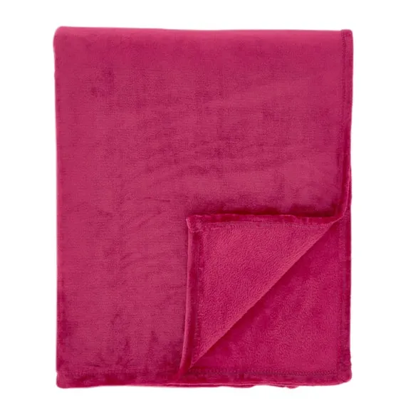 Catherine Lansfield Raschel Velvet Touch Throw Blanket 130cm x 170cm 4