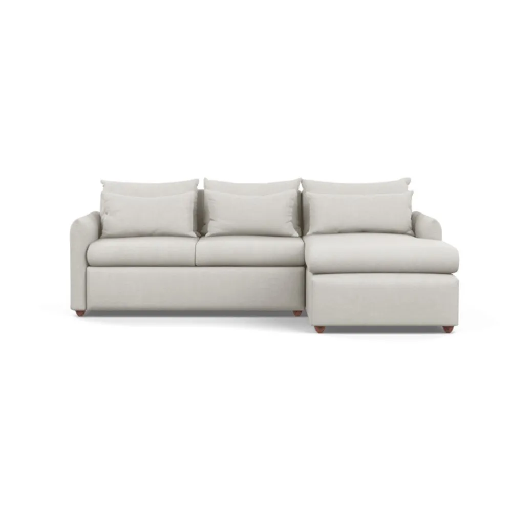 Heal's Pillow Medium Right Hand Corner Chaise Sofa Bed Capelo Linen-Cotton