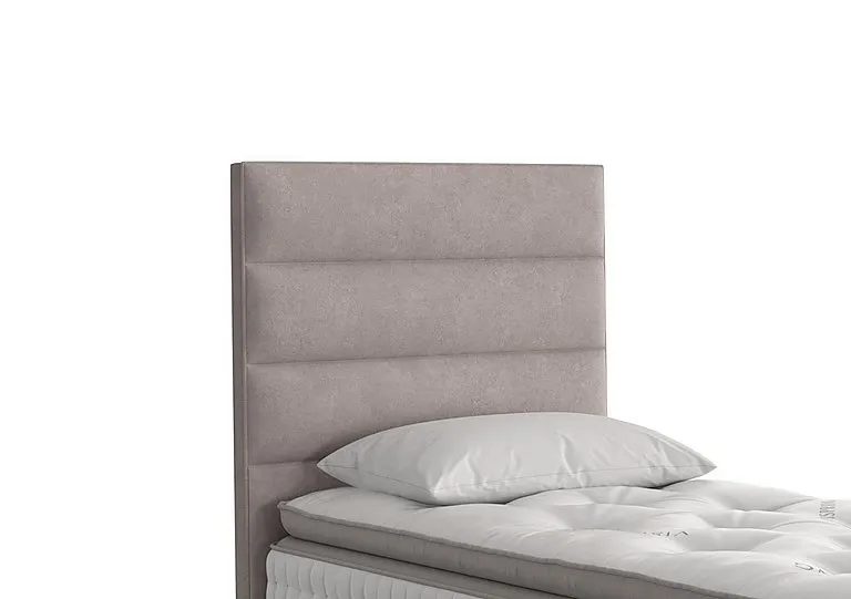 Farleigh Floor Standing Headboard - Single - Faux Suede Dove