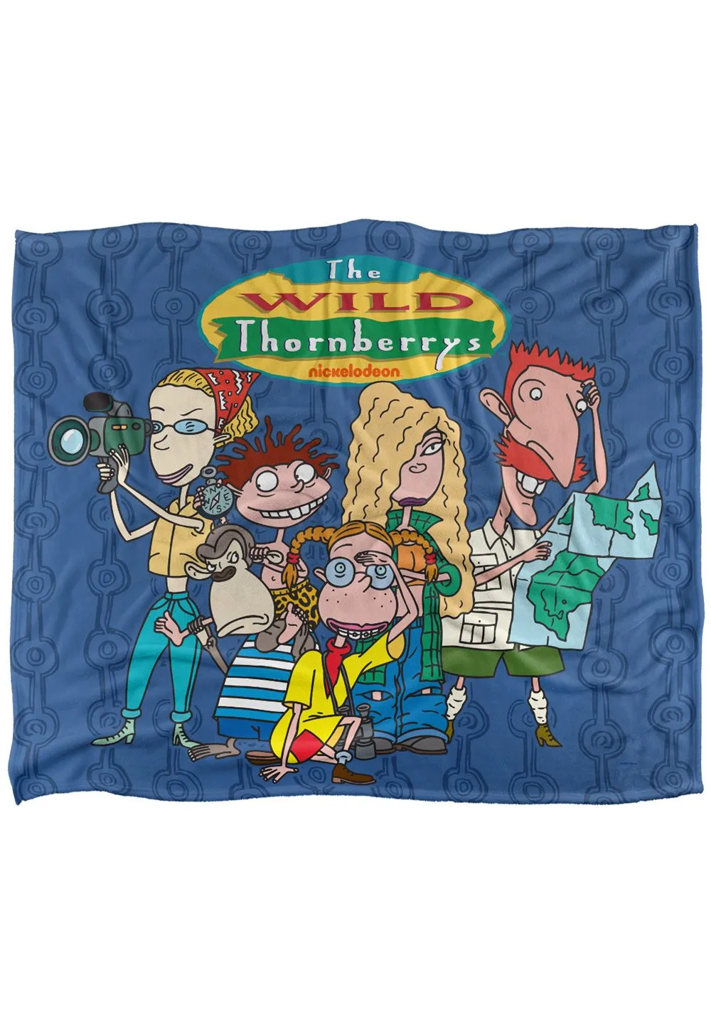 Nickelodeon Wild Thornberrys The Family Silky Touch Super Soft Throw Blanket 152 X 127 cm in White