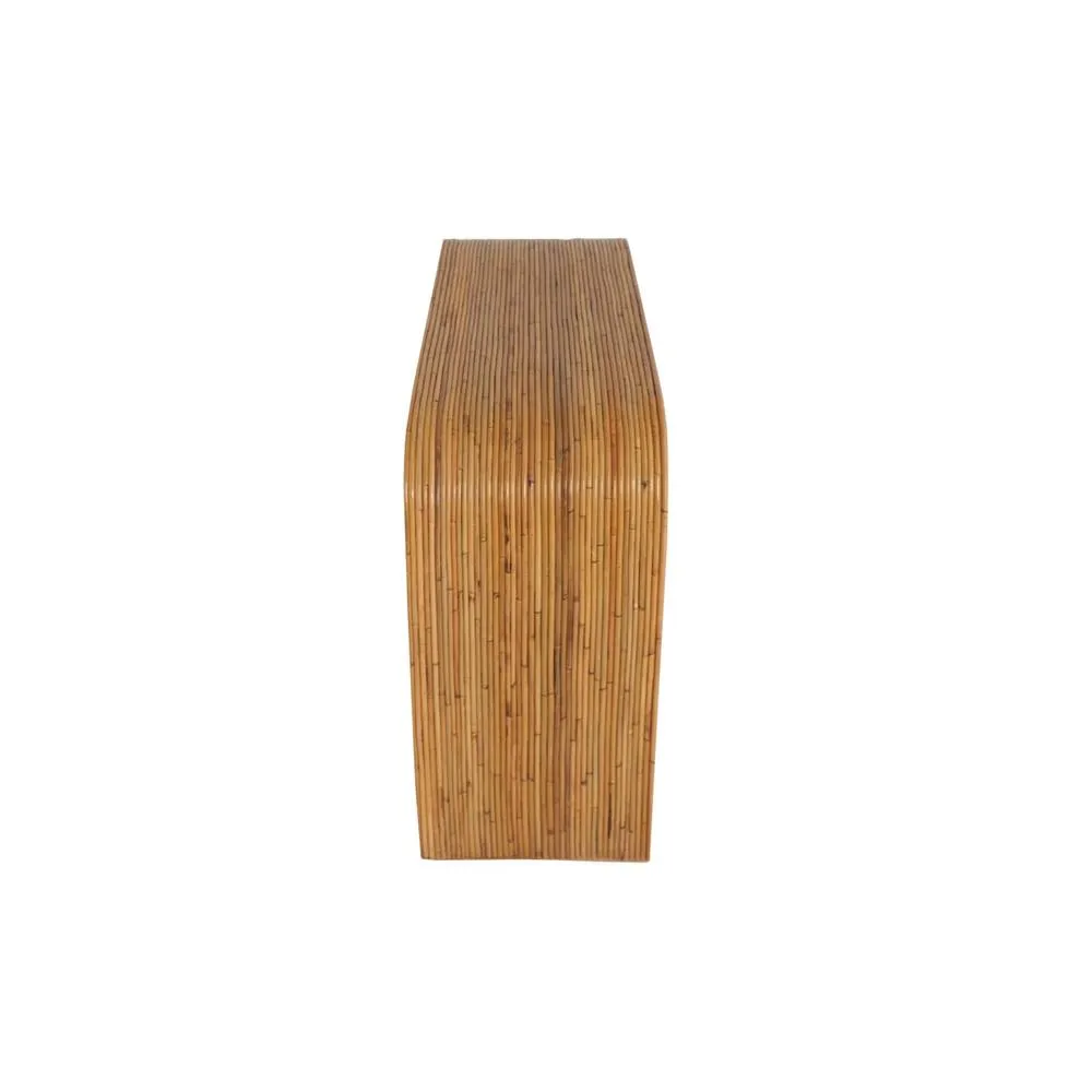 sweeek Natural rattan console, 110cm in Beige 4